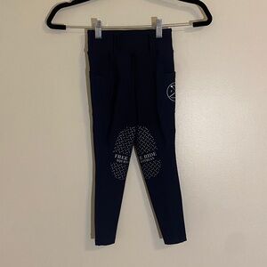 Free Ride Equestrian Children's Lux Breeches Navy Size 4-5